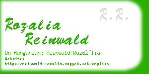 rozalia reinwald business card